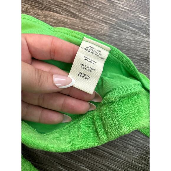 NWT Vintage Souls Resort Bra Crop Top Size Medium In Electric Green - Picture 4 of 5